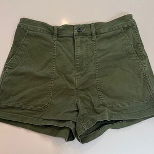Madewell Perfect Vintage Fatigue Olive Green Women's Shorts